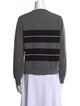 Max Mara Studio Striped Crew Neck Sweater
