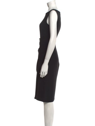 Max Mara Studio Bateau Neckline Knee-Length Dress