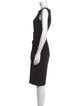 Max Mara Studio Bateau Neckline Knee-Length Dress