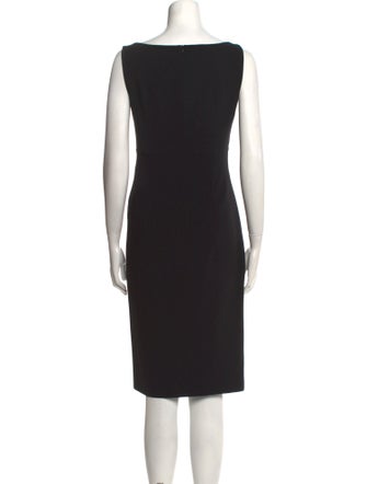 Max Mara Studio Bateau Neckline Knee-Length Dress
