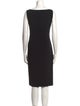 Max Mara Studio Bateau Neckline Knee-Length Dress