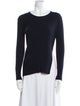 Max Mara Studio Virgin Wool Crew Neck Top
