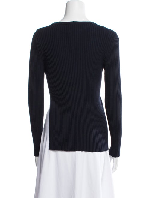 Max Mara Studio Virgin Wool Crew Neck Top