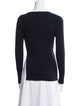 Max Mara Studio Virgin Wool Crew Neck Top
