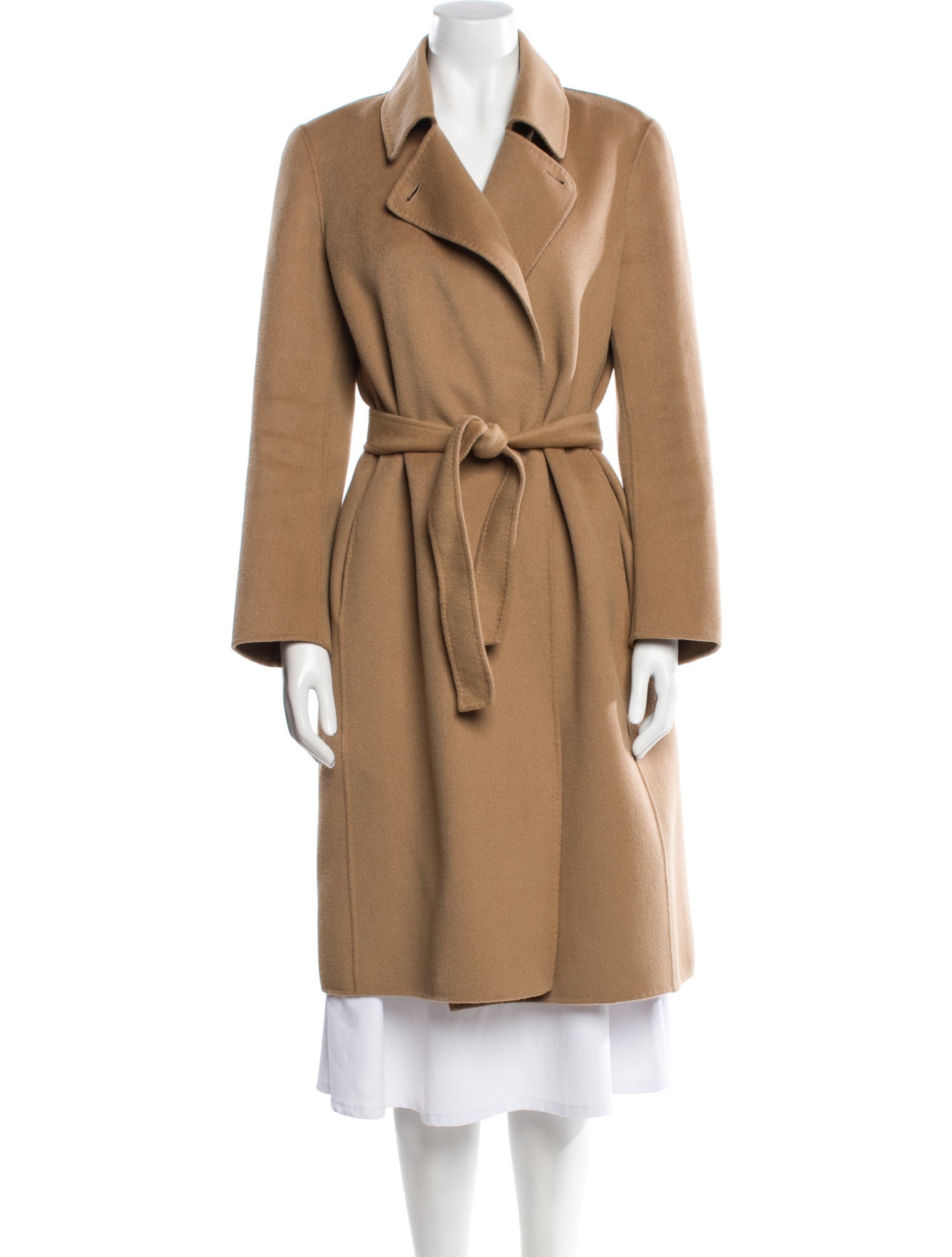 Max Mara Studio Angora Faux Fur Coat