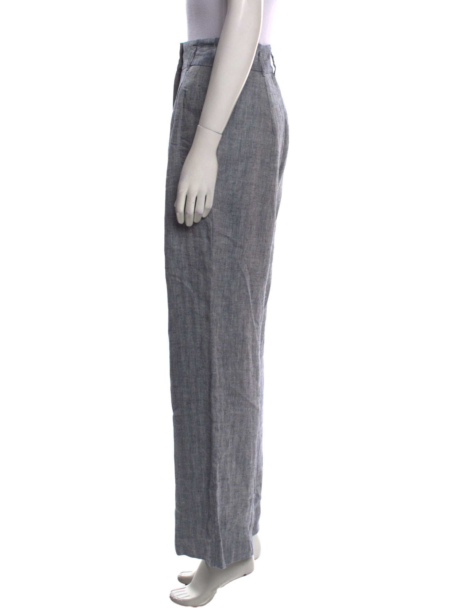 Max Mara Studio Linen Wide Leg Pants