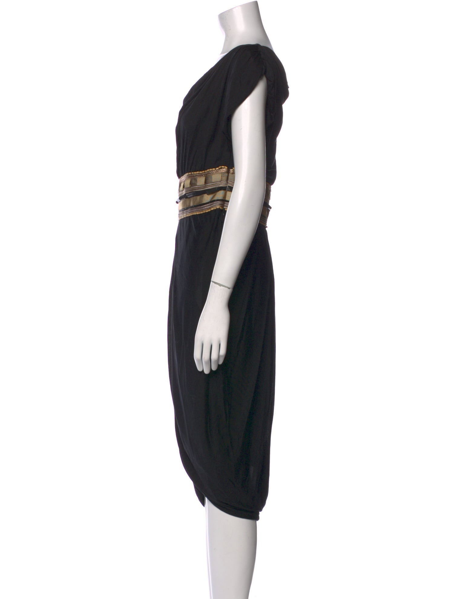 Max Mara Studio Silk Midi Length Dress