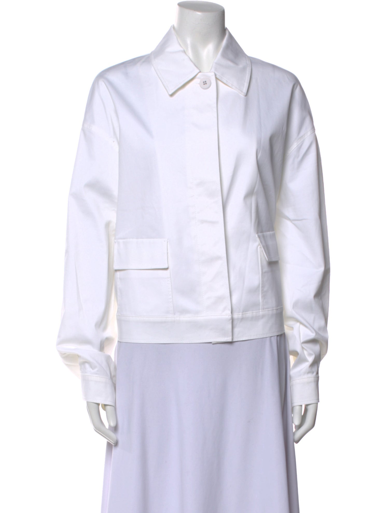 Max Mara Studio Long Sleeve Button-Up Top