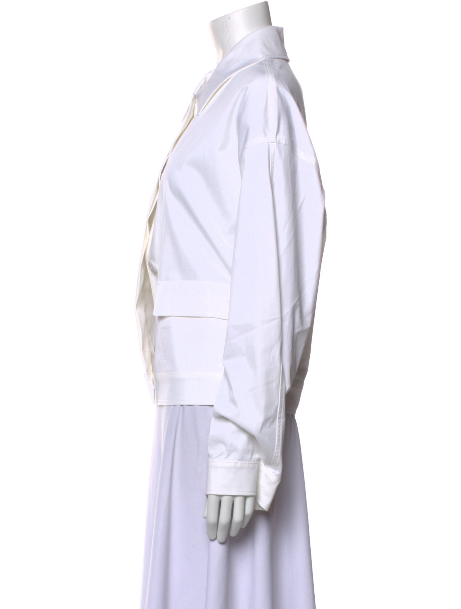 Max Mara Studio Long Sleeve Button-Up Top