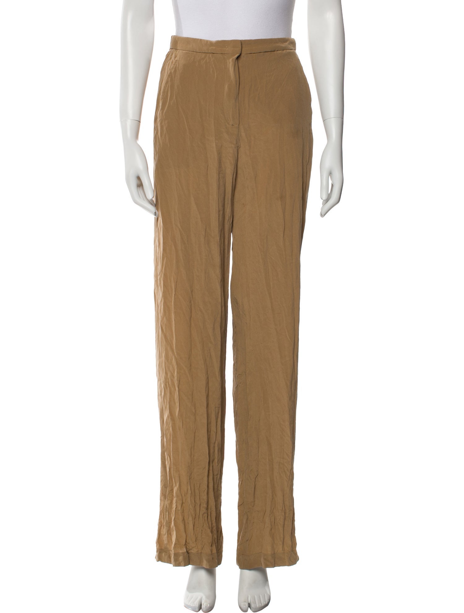 Max Mara Studio Silk Wide Leg Pants