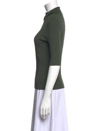 Max Mara Studio Turtleneck Three-Quarter Sleeve Top