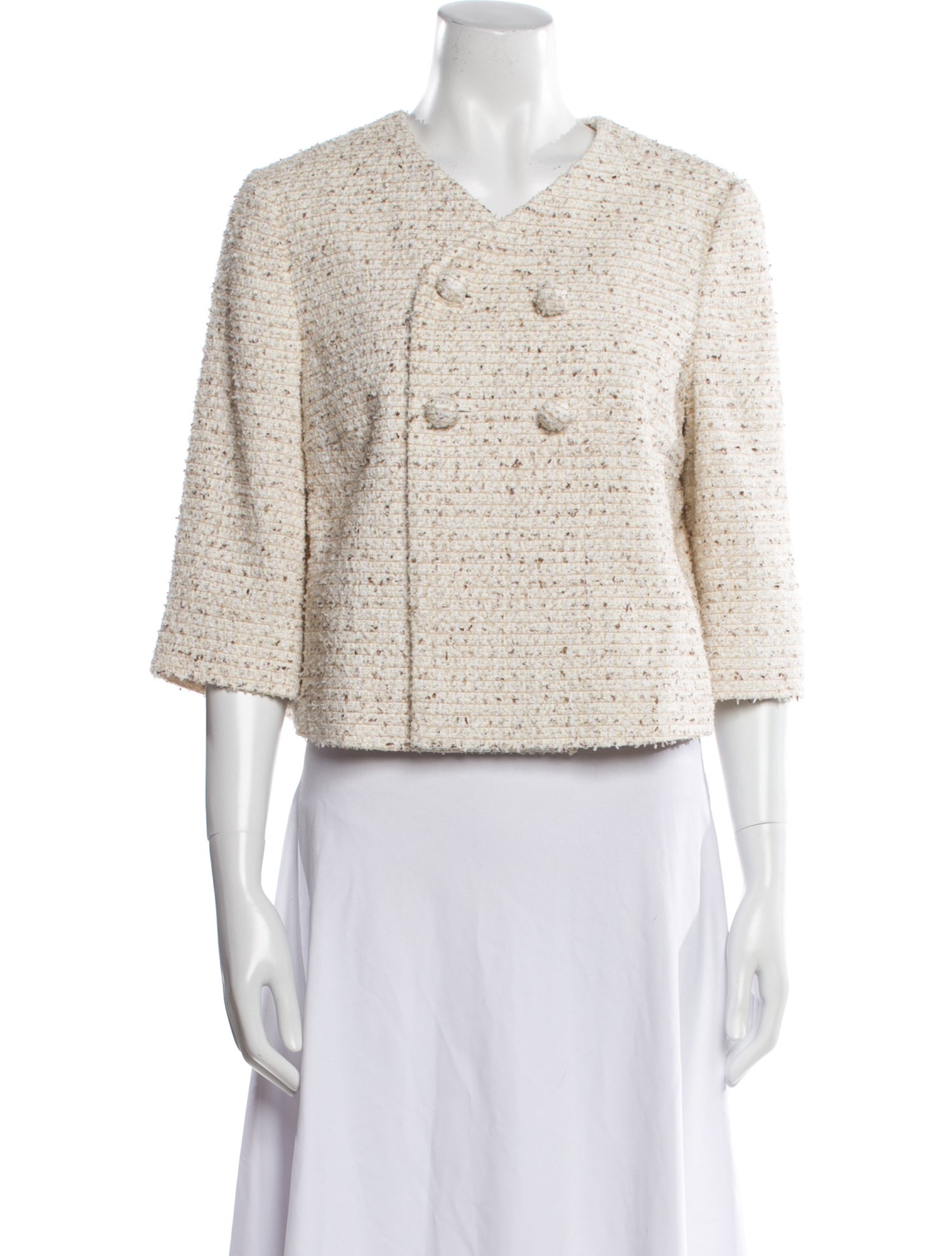 Max Mara Studio Tweed Pattern Evening Jacket