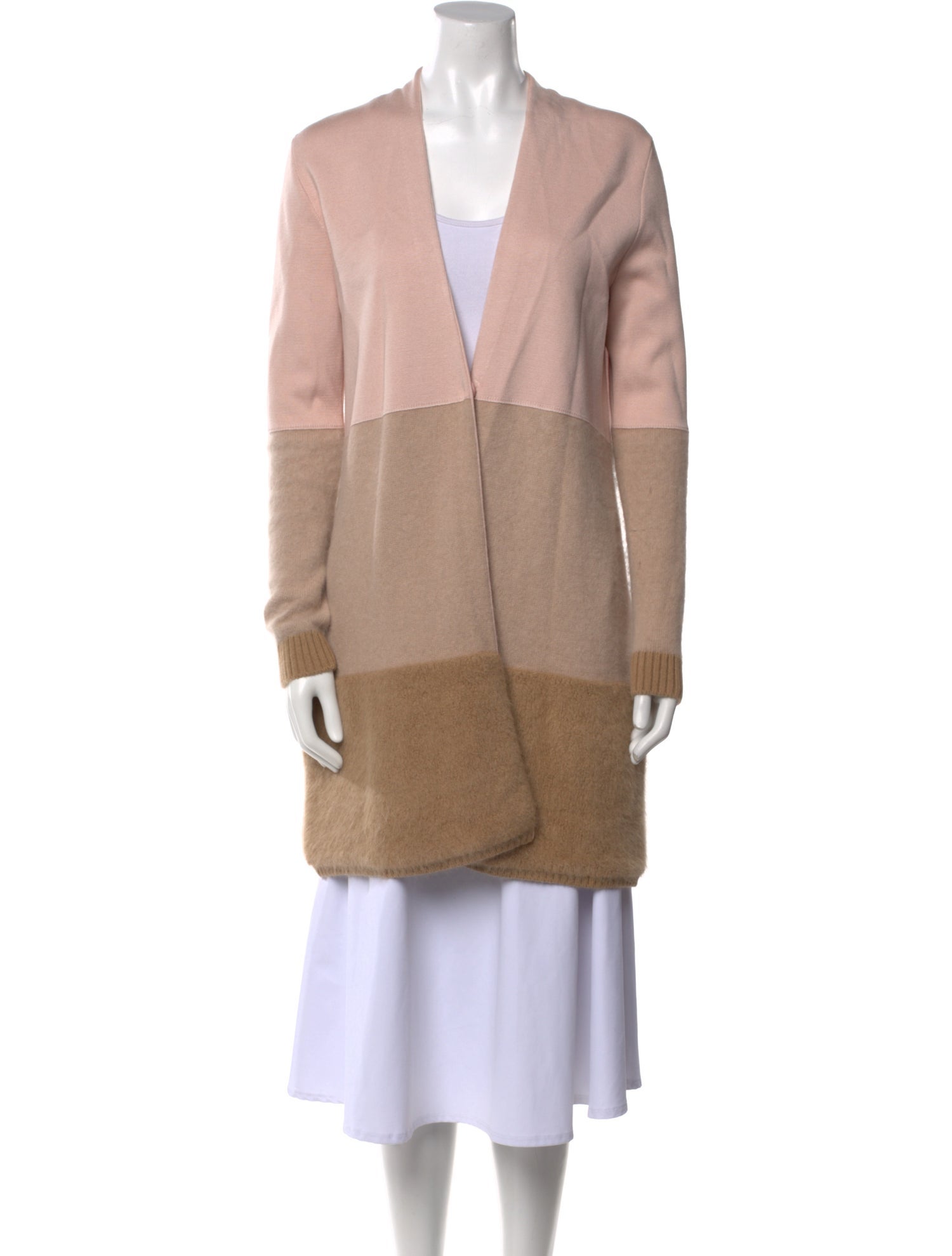 Max Mara Studio Striped V-Neck Sweater