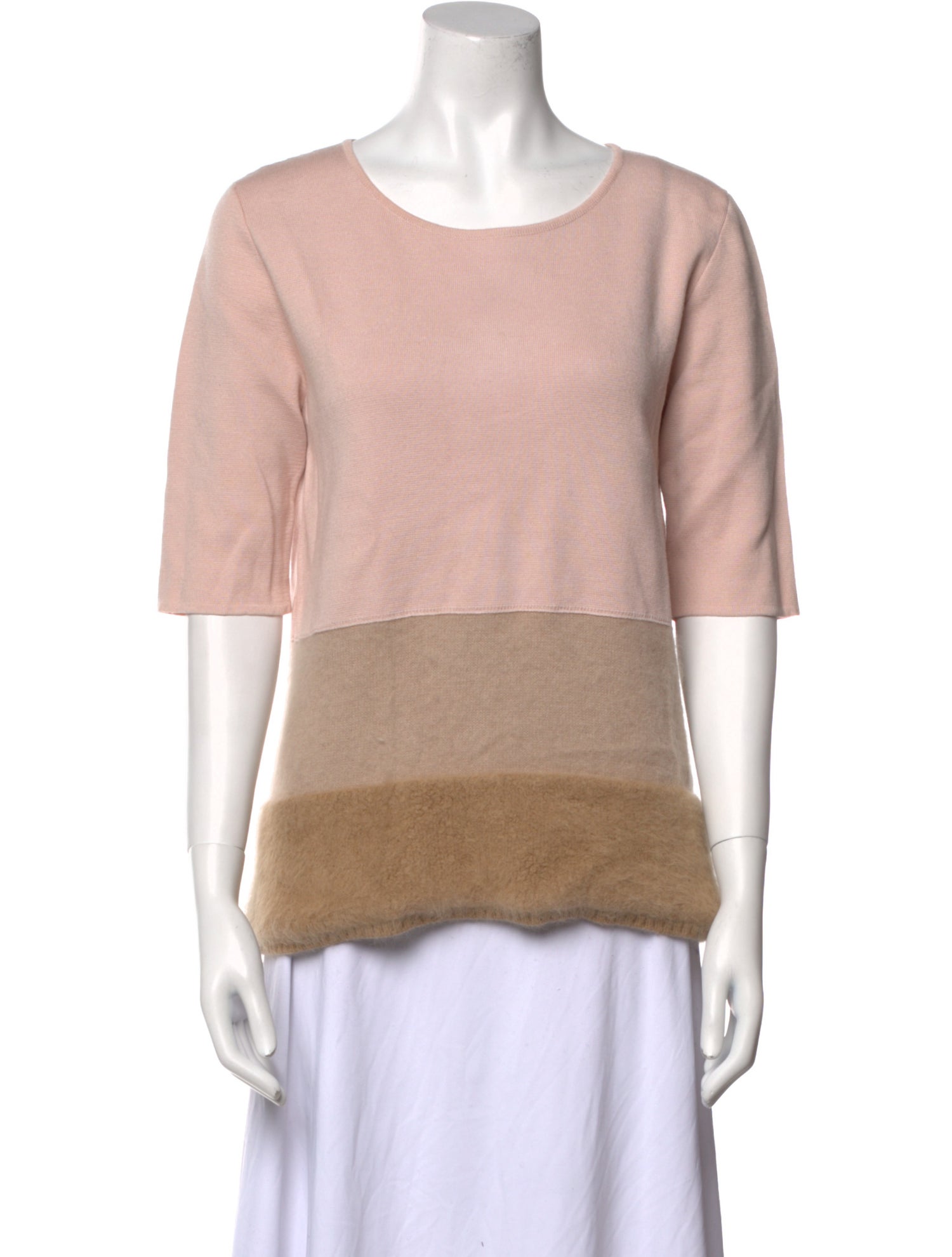 Max Mara Studio Striped Scoop Neck Sweater