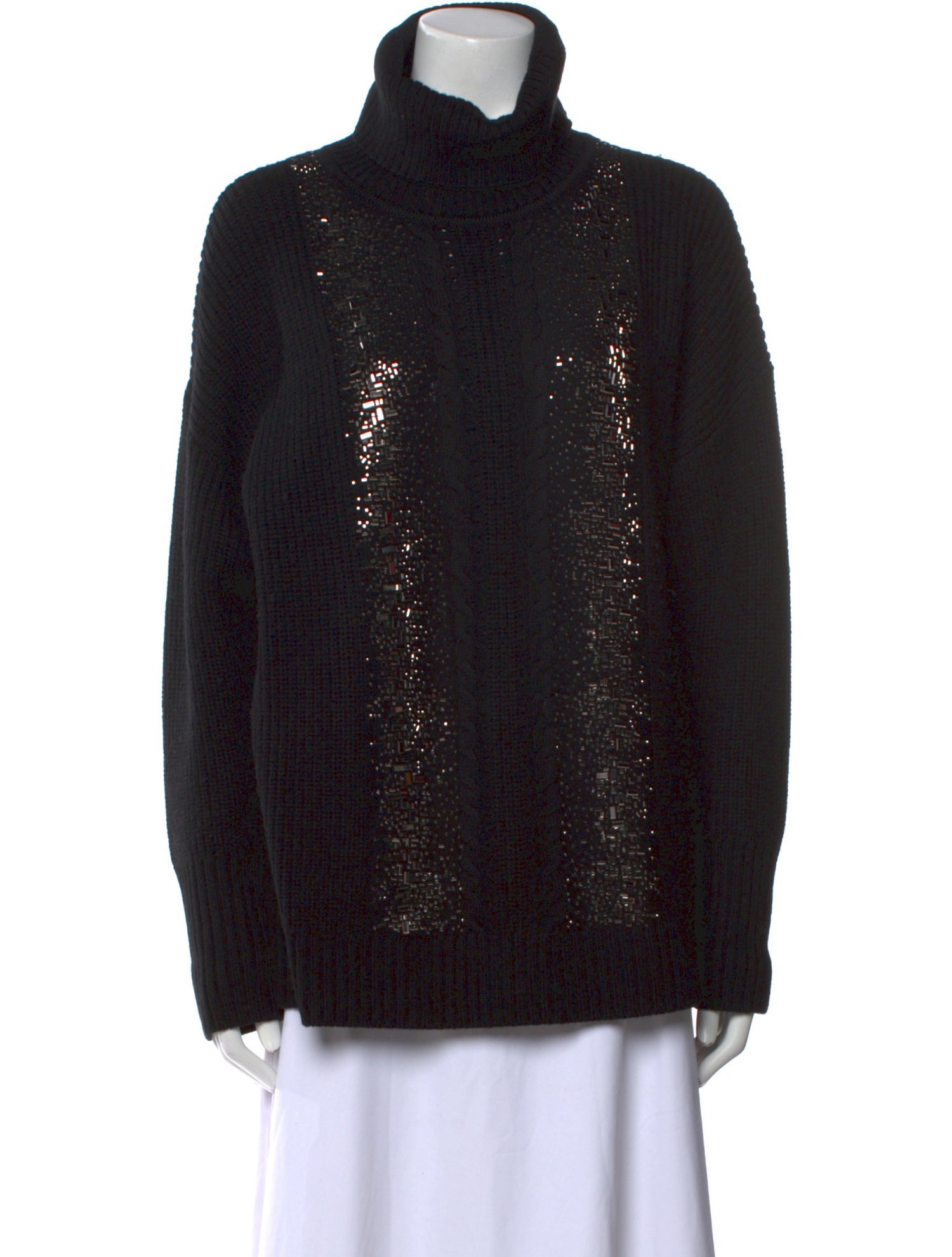 Max Mara Studio Virgin Wool Turtleneck Sweater