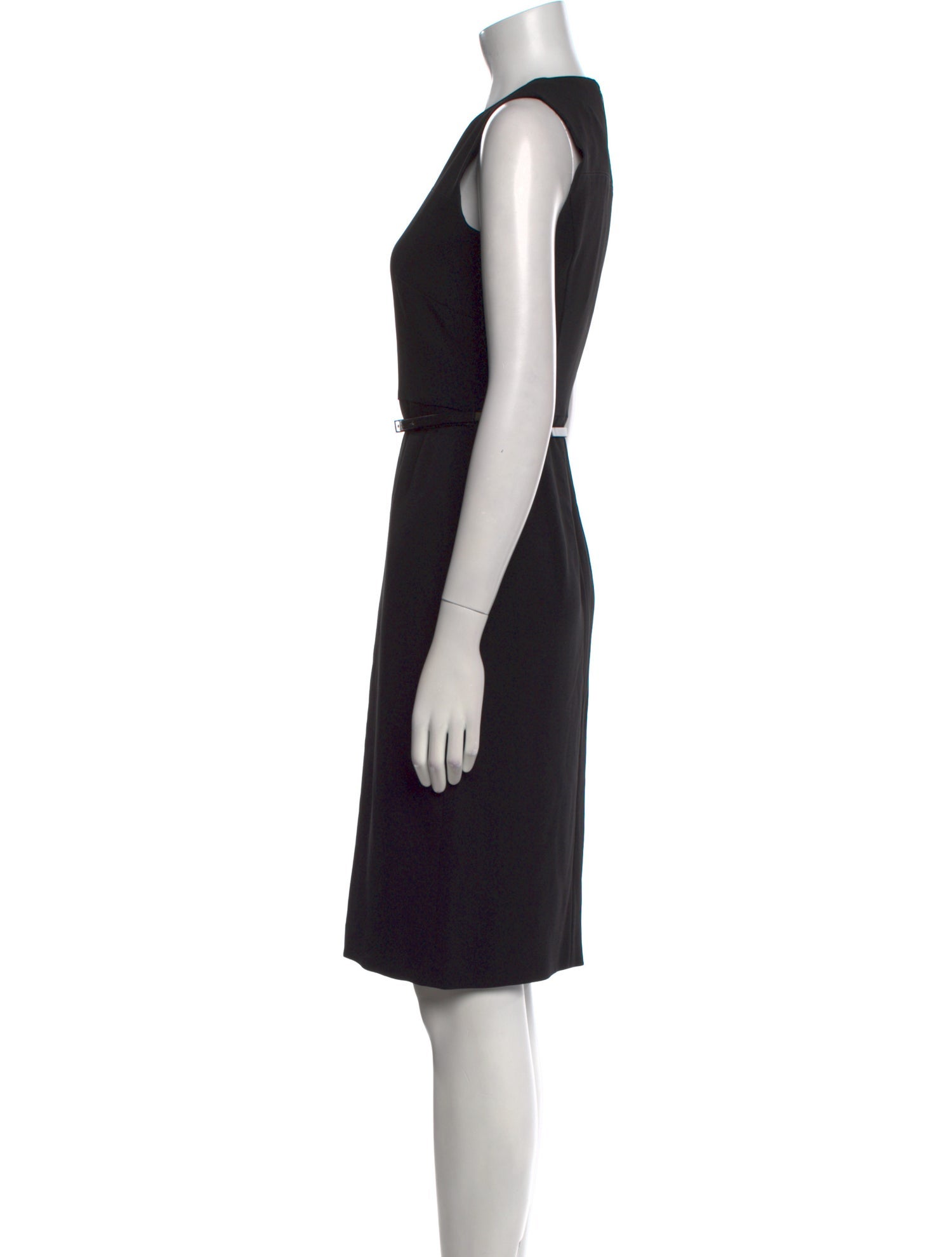 Max Mara Studio Crew Neck Knee-Length Dress