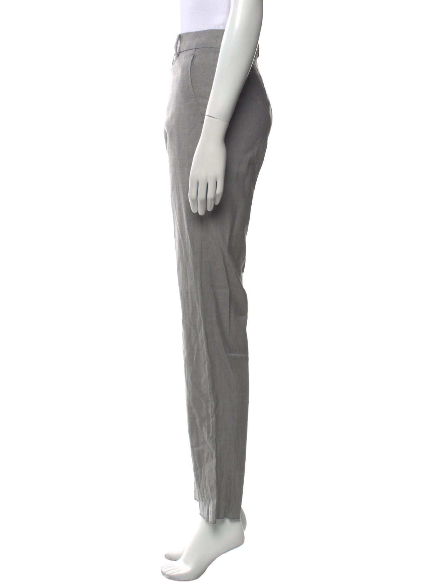 Max Mara Studio Virgin Wool Straight Leg Pants