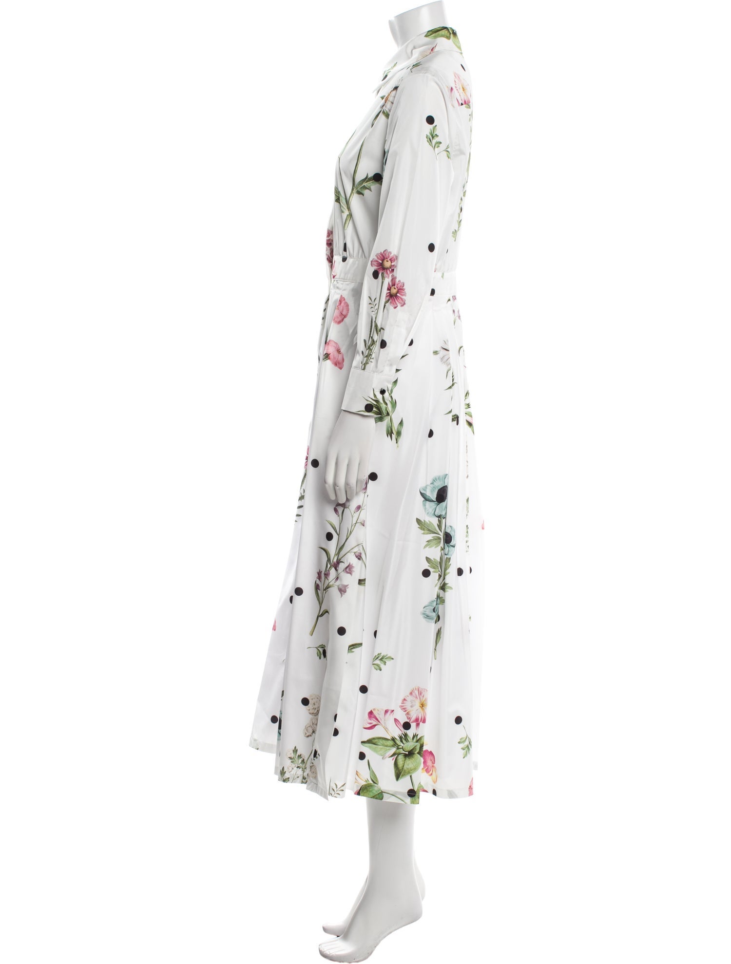 Max Mara Studio Floral Print Long Dress