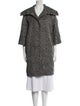 Max Mara Studio Alpaca Houndstooth Print Coat