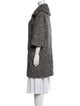 Max Mara Studio Alpaca Houndstooth Print Coat