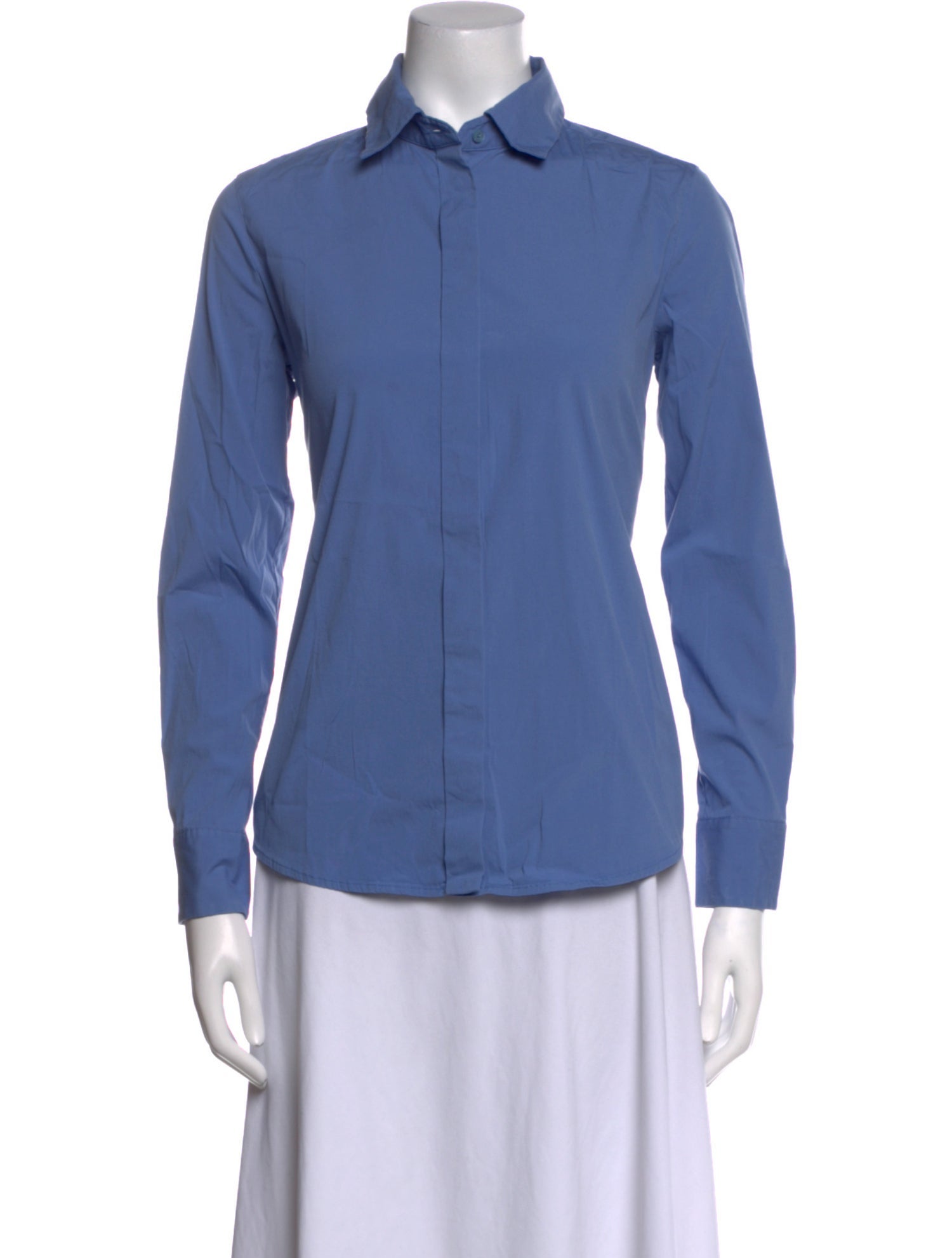 Max Mara Studio Long Sleeve Button-Up Top
