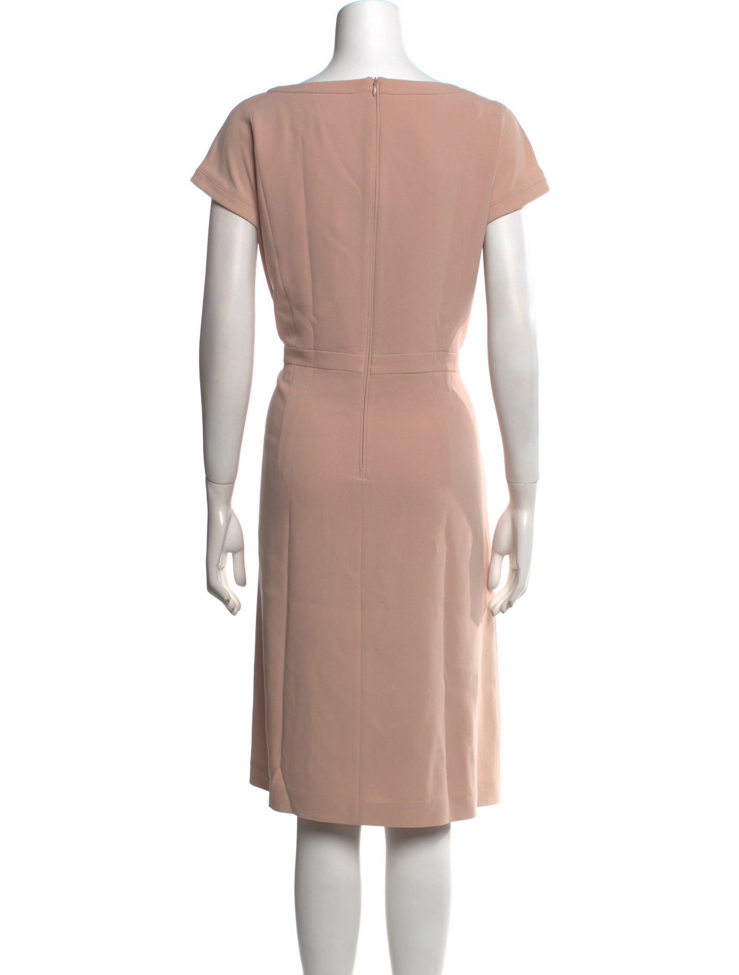 Max Mara Studio Bateau Neckline Knee-Length Dress