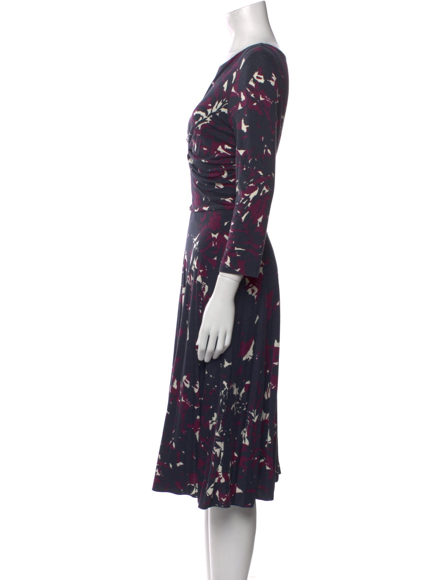 Max Mara Studio Printed Knee-Length Dress