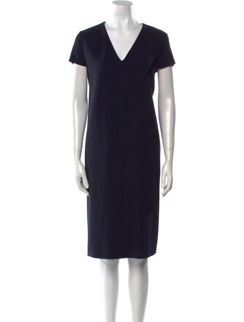 Max Mara Studio V-Neck Knee-Length Dress
