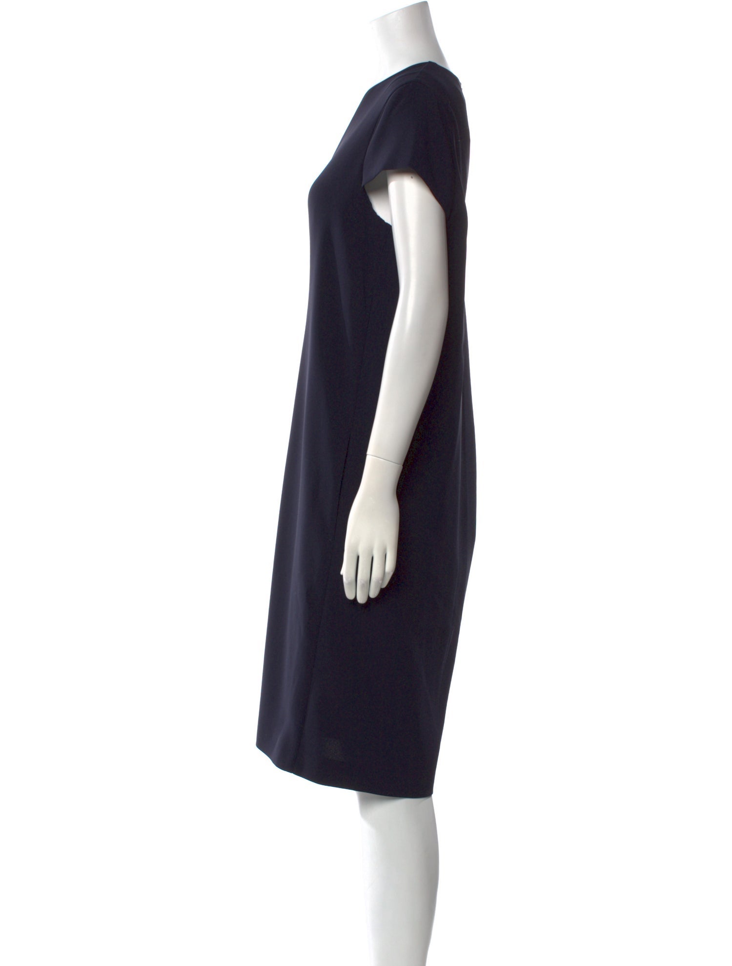 Max Mara Studio V-Neck Knee-Length Dress
