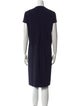 Max Mara Studio V-Neck Knee-Length Dress