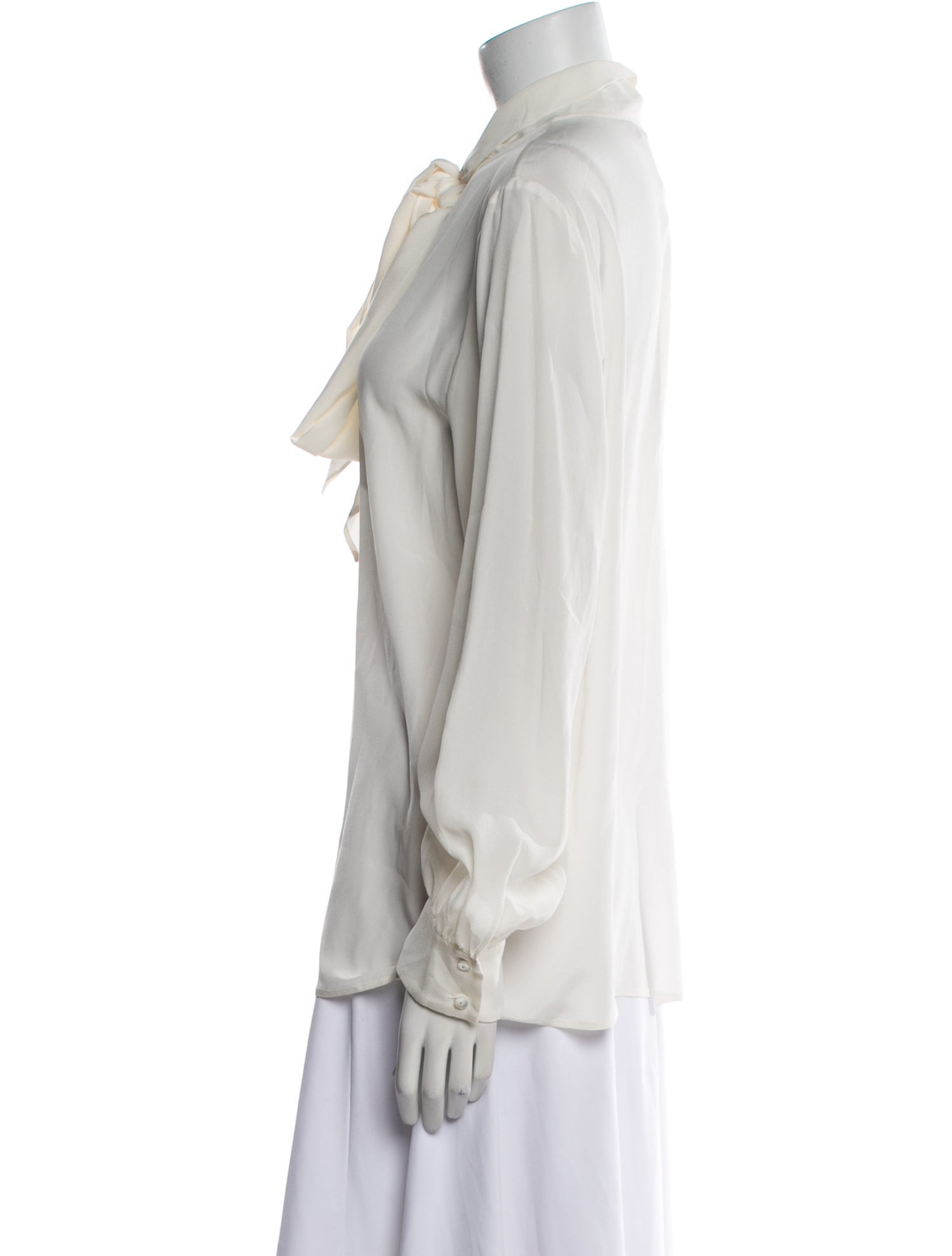 Max Mara Studio Silk V-Neck Blouse