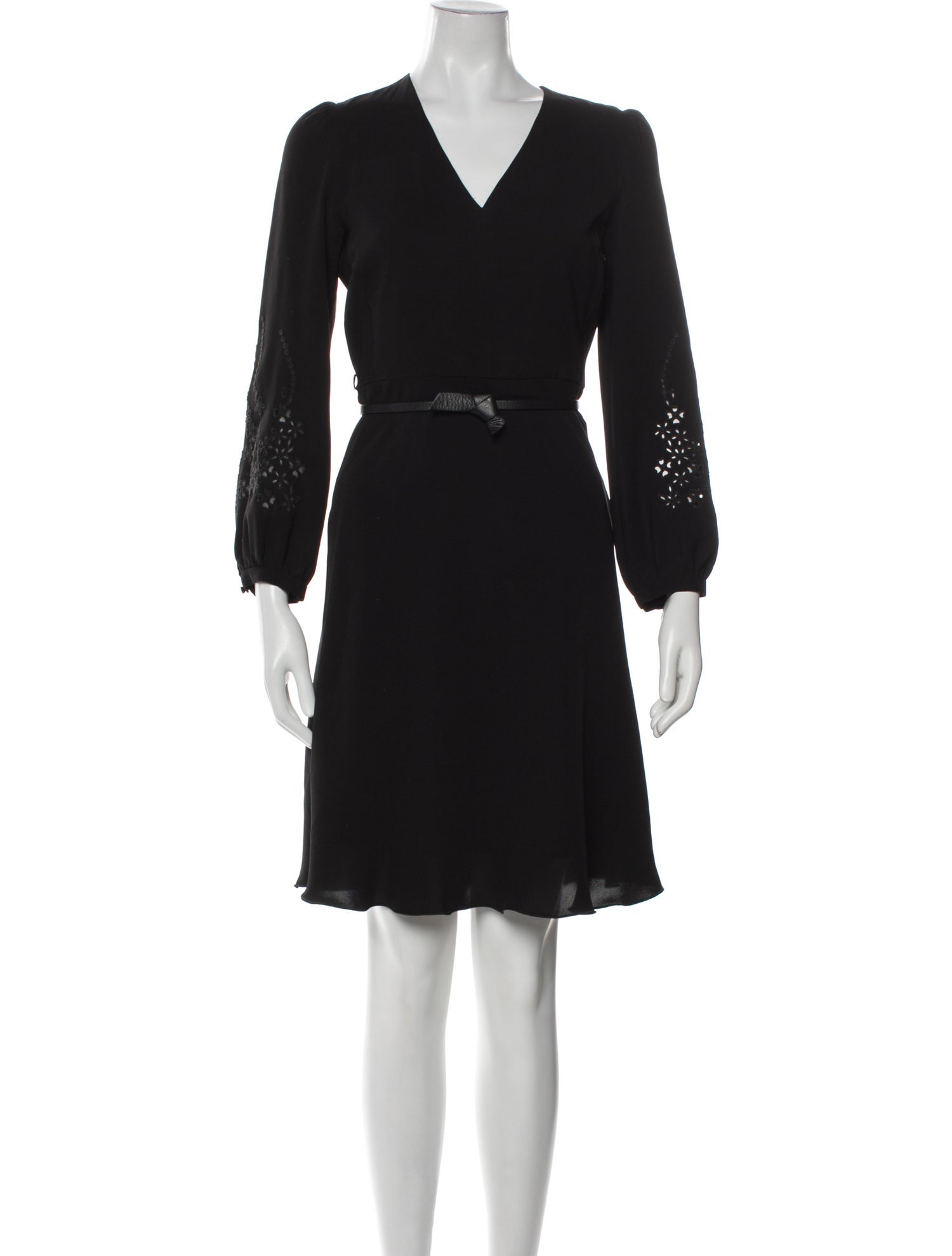 Max Mara Studio V-Neck Knee-Length Dress