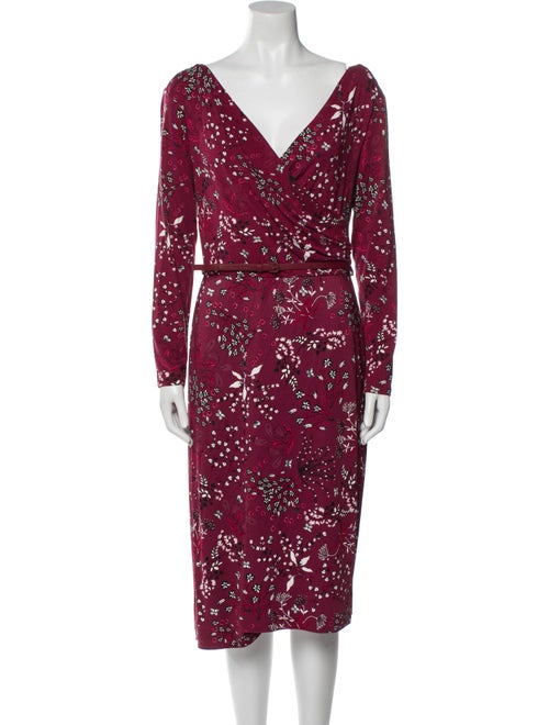 Max Mara Studio Printed Midi Length Dress