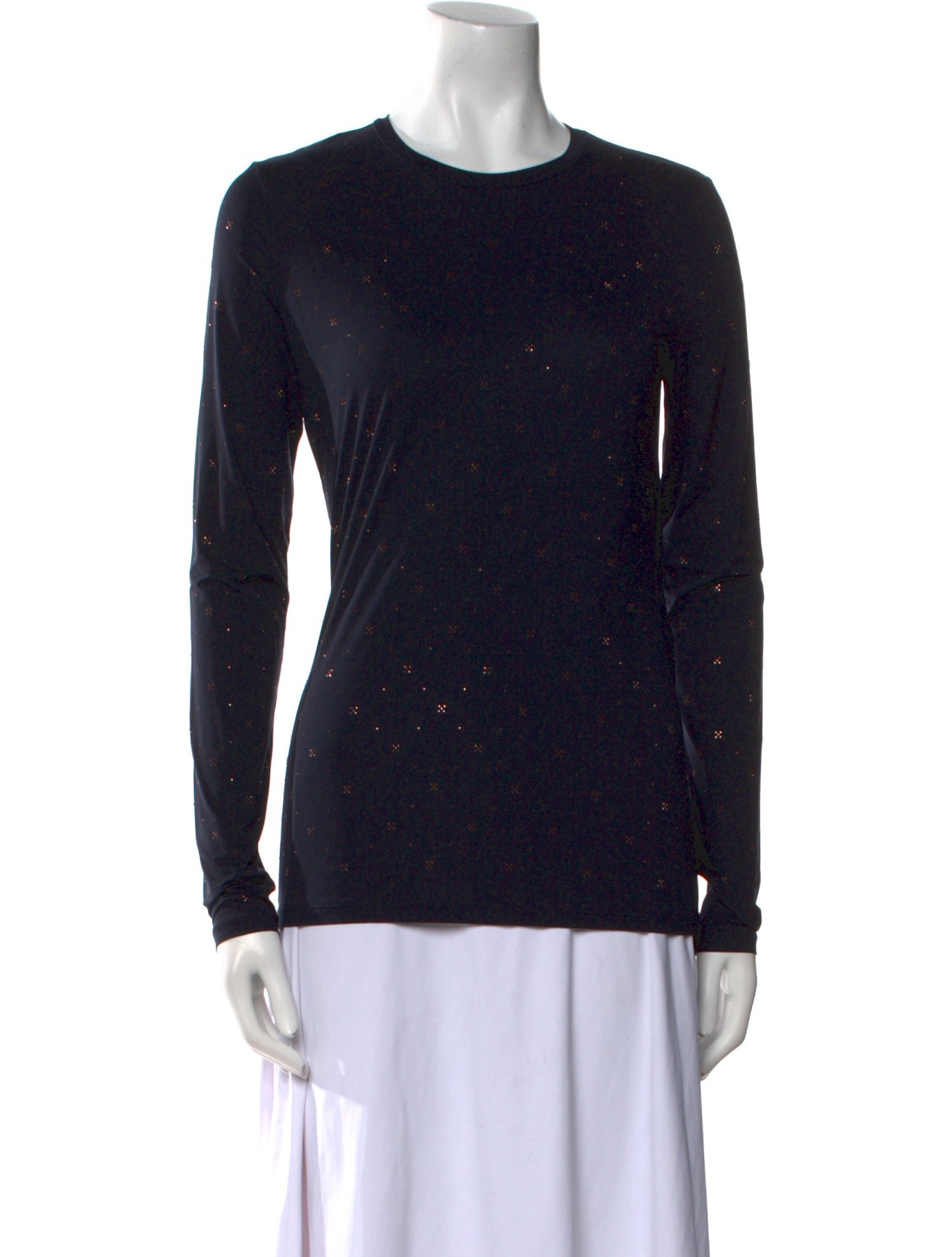 Max Mara Studio Crew Neck Long Sleeve T-Shirt