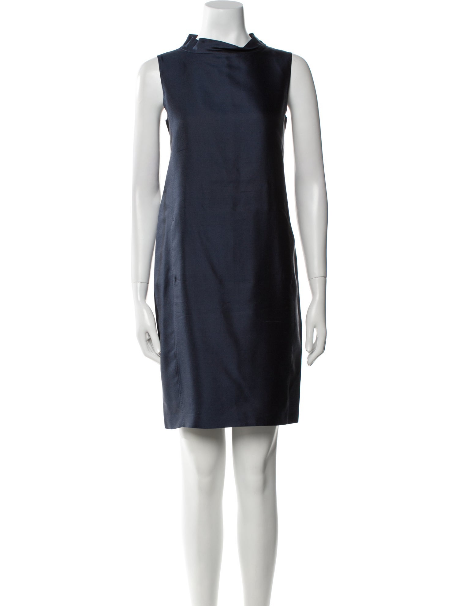 Max Mara Studio Cowl Neck Mini Dress