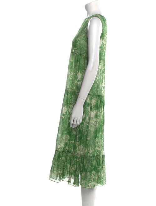 Max Mara Studio Printed Midi Length Dress