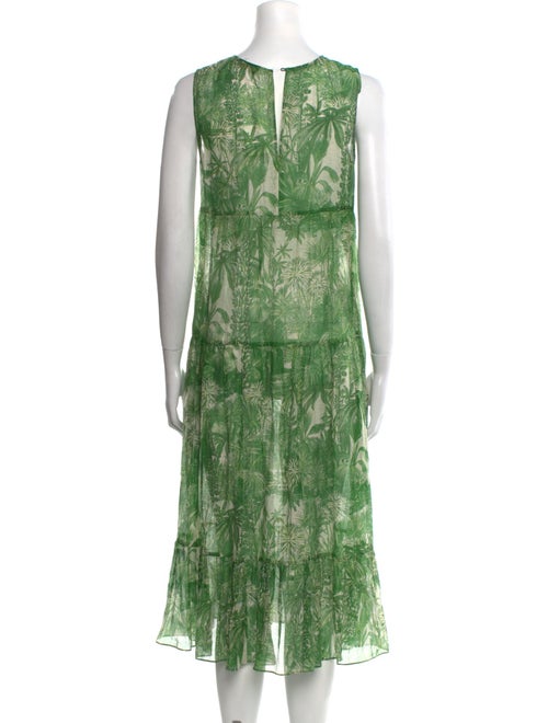 Max Mara Studio Printed Midi Length Dress