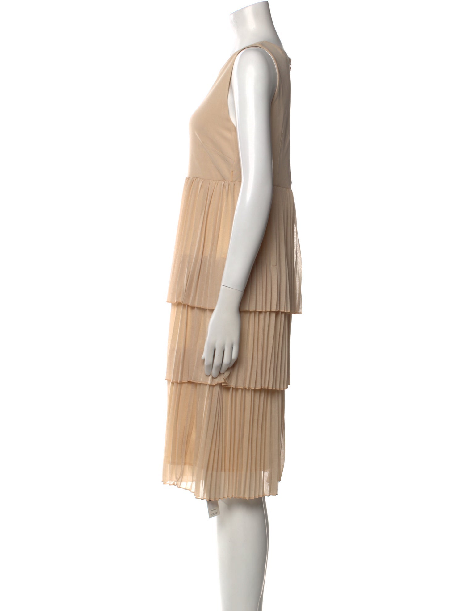 Max Mara Studio Scoop Neck Knee-Length Dress