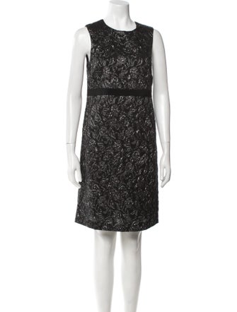 Max Mara Studio Crew Neck Knee-Length Dress