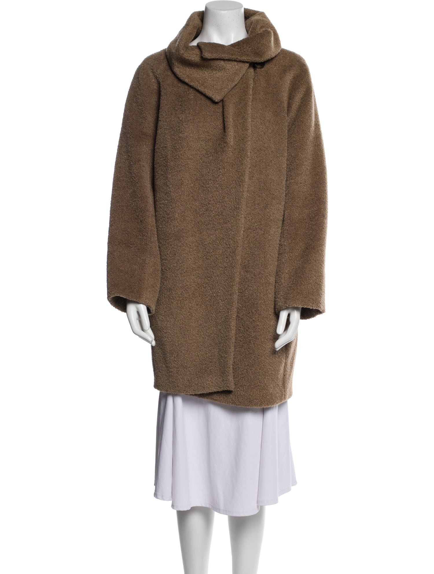 Max Mara Studio Alpaca Faux Fur Coat