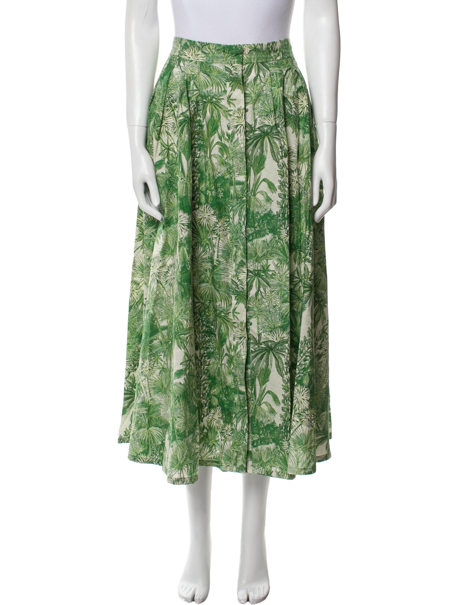 Max Mara Studio Printed Midi Length Skirt