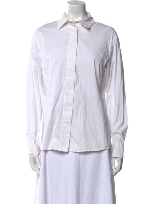 Max Mara Studio Long Sleeve Button-Up Top