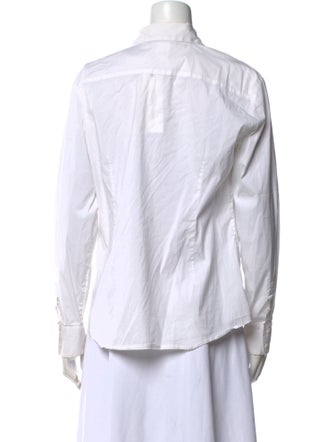 Max Mara Studio Long Sleeve Button-Up Top