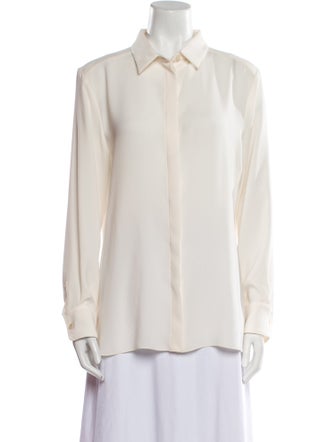 Max Mara Studio Long Sleeve Button-Up Top