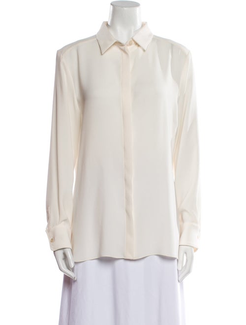 Max Mara Studio Long Sleeve Button-Up Top