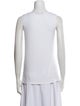 Max Mara Studio Lace Pattern Scoop Neck Top