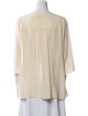 Max Mara Studio V-Neck Three-Quarter Sleeve Blouse