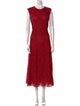 Max Mara Studio Crew Neck Long Dress