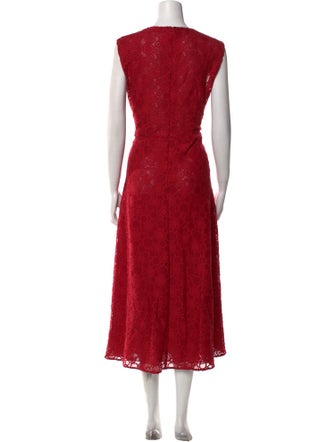 Max Mara Studio Crew Neck Long Dress