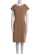Max Mara Studio Bateau Neckline Knee-Length Dress